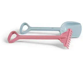 Androni RECYCLING PASTEL Łopata i grabki do piasku / 56 cm / od 10 miesięcy