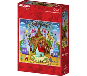 ALIPSON Puzzle kwadratowe Magiczny ogród / 1000 elementów / od 14 lat