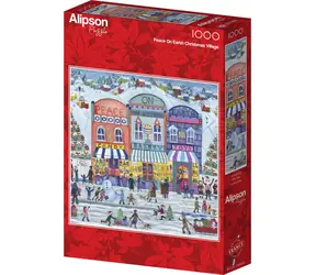 ALIPSON Puzzle kwadratowe Wioska świąteczna Pokój na Ziemi / 1000 elementów / od 14 lat