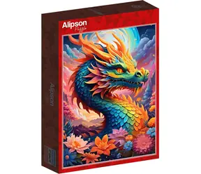 ALIPSON Puzzle Kolorowy Smok / 1000 elementów / od 14 lat