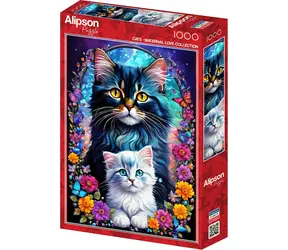 ALIPSON Puzzle Mother's Love: Koty / 1000 elementów / od 14 lat