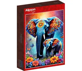 Puzzle ALIPSON Mother's Love: Słonie / 1000 elementów / od 14 lat