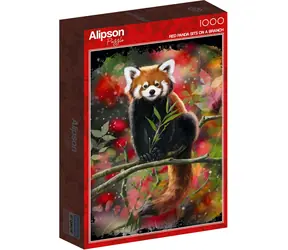 ALIPSON Puzzle Czerwona Panda na gałęzi / 1000 elementów / od 14 lat