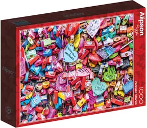 ALIPSON Puzzle Kłódki w Miłości / 1000 elementów / od 14 lat