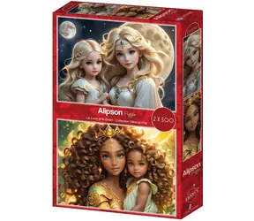 ALIPSON Puzzle Mere et Fille: La Lune et le Soleil / 2x500 elementów / od 12 lat