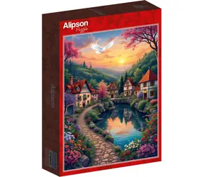 ALIPSON Puzzle Village nad wodą / 500 elementów / od 12 lat