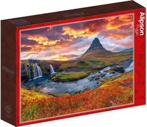 ALIPSON Puzzle Wodospad Kirkjufellsfoss - Islandia / 500 elementów / od 12 lat