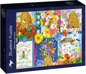 Puzzle BlueBird Pszczoły i ule / 1000 elementów / od 14 lat