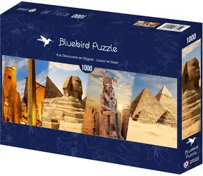 BlueBird Puzzle panoramiczne Odkryj Egipt - Luksor i Giza / 1000 elementów / od 14 lat