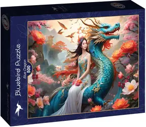 Puzzle BlueBird Niebieski Smok / 500 elementów / od 12 lat