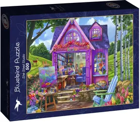 BlueBird Puzzle Studio w domku / 500 elementów / od 12 lat