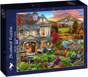 BlueBird Puzzle Ogród Domek Wiejski / 500 elementów / od 12 lat