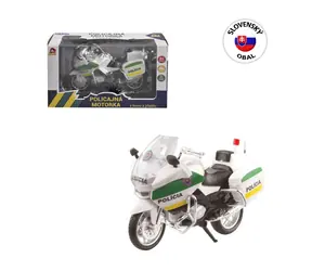MaDe 10842 - Motocykl policyjny metalowy CZ 18 cm / od 3 lat