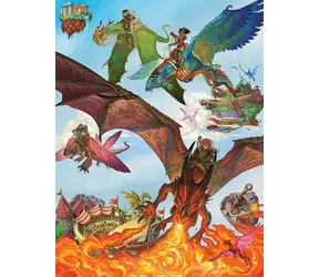 COBBLE HILL Puzzle rodzinne Eskadra Smoków / 350 elementów / od 9 lat