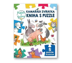 Svojtka & Co. Książka z łamigłówkami: Przyjaciele zwierząt 5x9 elementów / od 3 lat