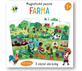 Svojtka & Co. Puzzle magnetyczne Farma 3x16 elementów / od 3 lat