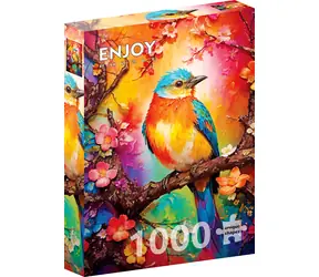 CIESZ SIĘ Puzzle Kolorowy Ptak / 1000 elementów / od 14 lat