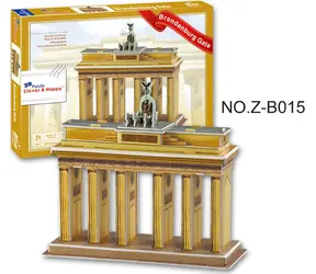CLEVER&HAPPY Puzzle 3D Brama Brandenburska / 31 elementów / od 3 lat