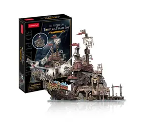 Puzzle CubicFun 3D Pirate Port Tortuga / 218 elementów / od 8 lat
