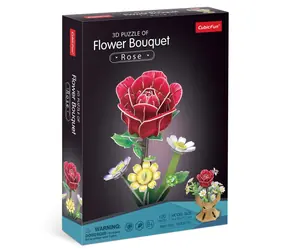 Puzzle 3D CubicFun Bukiet róż / 120 elementów / od 8 lat