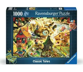 Puzzle Ravensburger Uważajcie, Świnki! (Trzy Małe Świnki) / 1000 elementów / od 14 lat