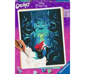 Ravensburger CreArt Disney Ariel i Urszula - malowanie po numerach / od 14 lat
