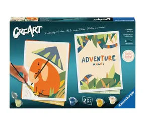 Zestaw Ravensburger CreArt Hello Baby Safari - malowanie po numerach / od 12 lat