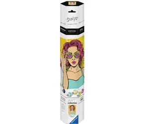 Ravensburger CreArt ART Collection Canvas Edition - Lady in Pink (PopArt) - malowanie po numerach / od 12 lat