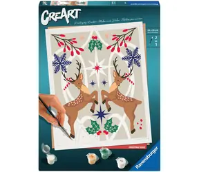 Ravensburger CreArt Jeleń świąteczny - malowanie po numerach / od 12 lat