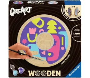 Ravensburger CreArt Wooden - Kwadratowe kształty (drewniane) - malowanie po numerach / od 12 lat