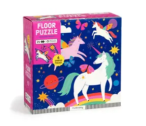 Mudpuppy Puzzle podłogowe Magiczne jednorożce 25 elementów / od 2 lat