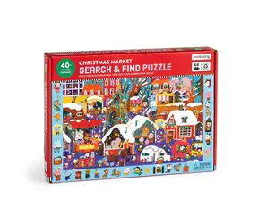 Puzzle Mudpuppy Szukaj i znajdź Jarmark Bożonarodzeniowy / 64 elementy / od 4 lat