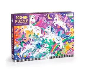 Puzzle Mudpuppy Magiczne Jednorożce / 100 elementów / od 5 lat
