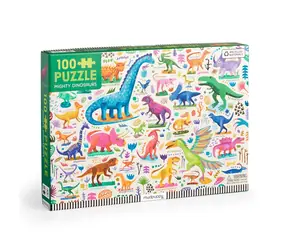 Puzzle Mudpuppy Potężne Dinozaury / 100 elementów / od 5 lat