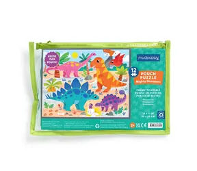 Puzzle Mudpuppy Silne dinozaury / 12 elementów / od 2 lat