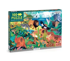 Puzzle Mudpuppy Zwierzęta Świata / 100 elementów / od 5 lat