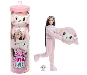 Mattel Barbie Cutie Reveal Doll Care Bears Sweet Bows - Sheep JJP66 / 10 niespodzianek / od 3 lat