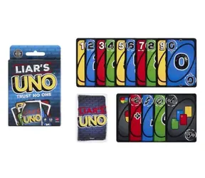 Gra karciana Liar's UNO firmy Mattel JLH43 / wariant blefujący / od 7 lat