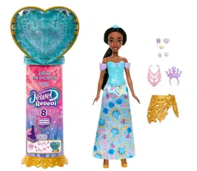 Mattel Disney Princess Reveal Jasmine JLK30 / 8 niespodzianek / berło / od 3 lat