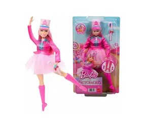 Mattel Barbie Lalka baletnica Daisy Dziadek do orzechów JLW52 / ruchome kostki / laska cukrowa / od 3 lat