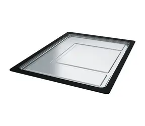 Franke Accessories - Tacka ociekowa przesuwna 326x440x22 mm stal nierdzewna/czarny plastik 
