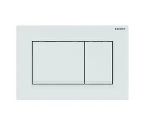 Geberit Sigma20 - Przycisk spłukujący do spłukiwania 2-krotnego, biały/biały mat 