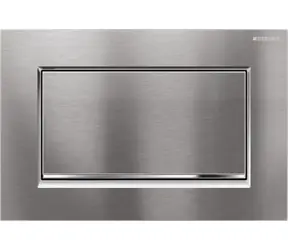 Geberit - Przycisk spłukujący, chrom szczotkowany/chrom