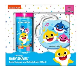Corsair Toiletries BABY SHARK 250ml Żel pod prysznic i Sponge do kąpieli / żel pod prysznic i gąbka do mycia