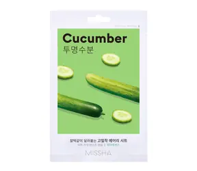 MISSHA Airy Fit Sheet Mask (Ogórek) / Maska w płachcie z ekstraktem z ogórka / 19 g
