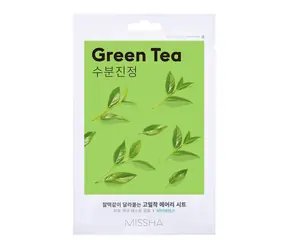 MISSHA Airy Fit Sheet Mask (Green Tea) / Maska w płachcie z ekstraktem z zielonej herbaty / 19 g