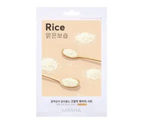 MISSHA Airy Fit Sheet Mask (Rice) / Maska w płachcie z ekstraktem z ryżu / 19 g