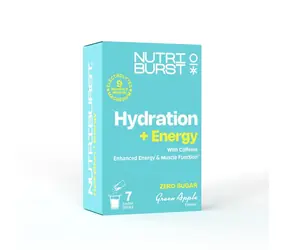 Nutriburst Electrolytes Napój Energy nawadniający z witaminami o smaku zielonego jabłka 7 szt. 
