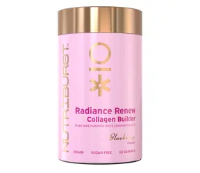 Nutriburst Premium Collagen Revive - żelki z witaminami i kolagenem dla zdrowej skóry i stawów, jagodowe 60 szt. 