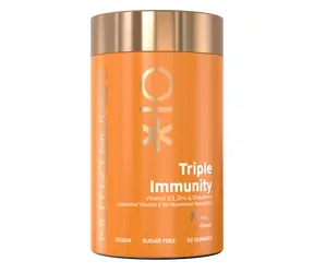 Nutriburst Premium Triple Immunity - żelki z witaminami C, D3, cynkiem i czarnym bzem, owocami leśnymi 60 szt. 